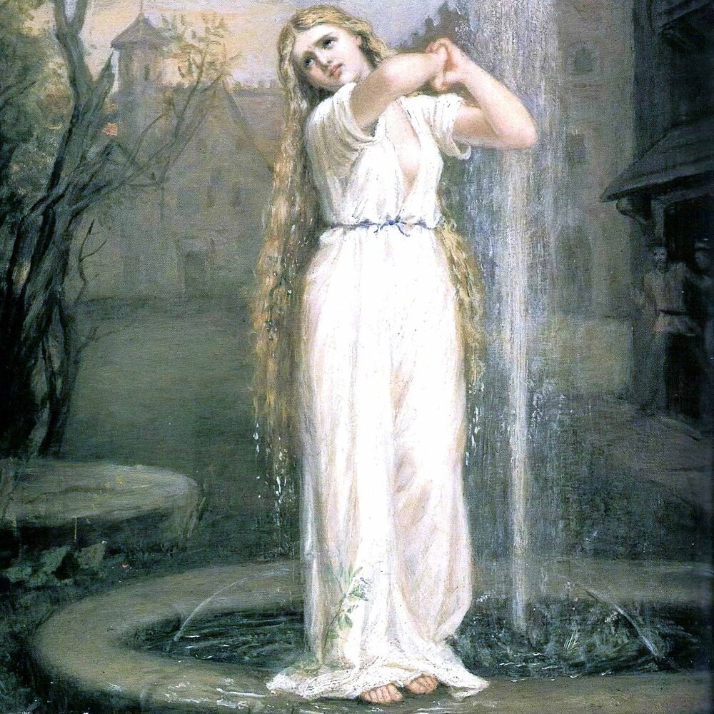 ONDINE Art Print: 8"by10" Reproduction. Renaissance Beauty & Grace. Water Nymph